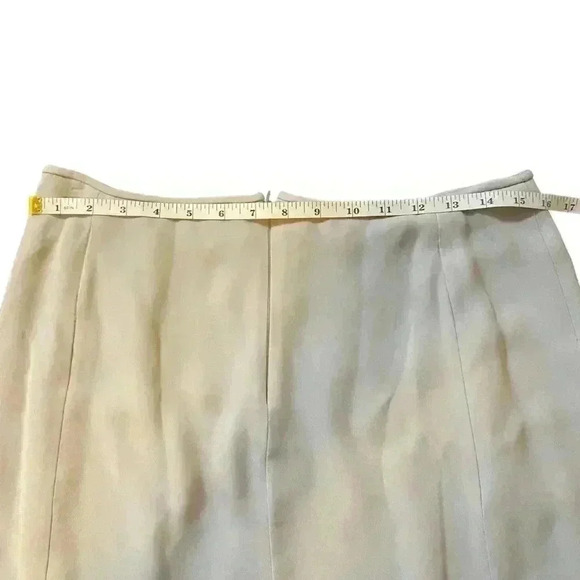 Armani Collection Women's Midi Skirt Light Sky Blue Made in Italy Size 10 - Picture 8 of 13
